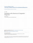 Federalism in the Americas in Comparative Perspective Cover Page