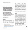 Research paper thumbnail of Caracterización de la comunidad experta en el proceso constituyente Chileno