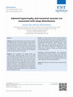 Adenoid hypertrophy and nocturnal enuresis are associated with sleep disturbances Cover Page