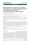 Research paper thumbnail of Biotransformation of quercetin, kaempferol and apigenin to monoglycosylated derivatives by in vitro suspension cultures of Astragalus vesicarius ssp. carniolicus