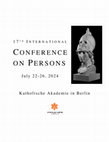 Research paper thumbnail of 'The Inception of Divine Personhood in Schelling's Identitätssystem,' at the 17th International Conference on Persons, Katholische Akademie in Berlin 22-26 July