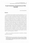 Research paper thumbnail of El post-humanismo antropocentrista de Peter Sloterdijk