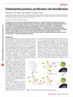 Palmitoylated proteins: purification and identification Cover Page