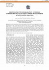 Research paper thumbnail of PHOTOCATALYTIC DEGRADATION OF INDIGO CARMINE BY TiO2/ACTIVATED CARBON DERIVED FROM WASTE COFFEE GROUNDS