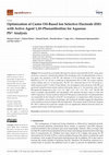 Research paper thumbnail of Optimization of Castor Oil-Based Ion Selective Electrode (ISE) with Active Agent 1,10-Phenanthroline for Aqueous Pb2+ Analysis