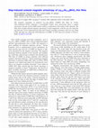 Step-induced uniaxial magnetic anisotropy of La:67Sr:33MnO3 thin films Cover Page