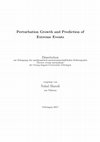 Research paper thumbnail of Perturbation Growth and Prediction of Extreme Events