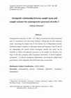 Research paper thumbnail of Asymptotic relationship between sample mean and sample variance for autoregressive processes of order 1