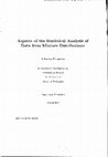 Research paper thumbnail of Aspects of the statistical analysis of data from mixture distributions