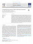 A morphology based constitutive model for high density polyethylene Cover Page