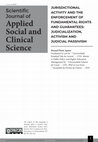 JURISDICTIONAL ACTIVITY AND THE ENFORCEMENT OF FUNDAMENTAL RIGHTS AND GUARANTEES: JUDICIALIZATION, ACTIVISM AND JUDICIAL PASSIVISM (Atena Editora) Cover Page