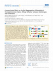 Research paper thumbnail of Counter Anion Effect on the Self-Aggregation of Dimethyl-di-<i>N</i>-octylammonium Cation: A Dual Behavior between Hydrotropes and Surfactants