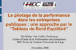 Le pilotage de la performance dans les entreprises publiques : une approche par le "Tableau de bord équilibré" (BSC) Cover Page