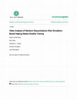 Research paper thumbnail of Video Analysis of Newborn Resuscitations After Simulation-Based Helping Babies Breathe Training