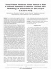 Round Window Membrane Motion Induced by Bone Conduction Stimulation at Different Excitation Sites: Methodology of Measurement and Data Analysis in Cadaver Study Cover Page