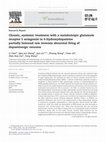 Chronic, systemic treatment with a metabotropic glutamate receptor 5 antagonist in 6-hydroxydopamine partially lesioned rats reverses abnormal firing of dopaminergic neurons Cover Page