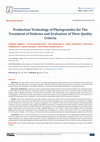 Production Technology of Phytogranules for The Treatment of Diabetes and Evaluation of Their Quality Criteria Cover Page