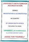 University with foreign accreditation denied accreditation by country of origin Cover Page