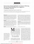 Intravenous immunoglobulin treatment following the first demyelinating event suggestive of multiple sclerosis: A randomized, double-blind, placebo-controlled trial Cover Page