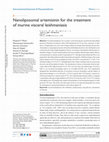 Research paper thumbnail of Nanoliposomal artemisinin for the treatment of murine visceral leishmaniasis