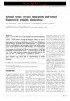 Retinal vessel oxygen saturation and vessel diameter in retinitis pigmentosa Cover Page