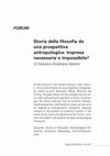 Storia della filosofia da una prospettiva antropologica. Impresa necessaria o impossibile? Cover Page