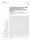 Research paper thumbnail of How Operational Parameters Affect Electromethanogenesis in a Bioelectrochemical Power-to-Gas Prototype