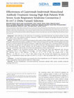 Research paper thumbnail of Effectiveness of Casirivimab-Imdevimab Monoclonal Antibody Treatment Among High-Risk Patients With Severe Acute Respiratory Syndrome Coronavirus 2 B.1.617.2 (Delta Variant) Infection