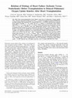 Relation of Etiology of Heart Failure (Ischemic Versus Nonischemic) Before Transplantation to Delayed Pulmonary Oxygen Uptake Kinetics After Heart Transplantation Cover Page