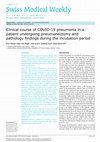 Clinical course of COVID-19 pneumonia in a patient undergoing pneumonectomy and pathology findings during the incubation period Cover Page