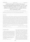 Small interfering RNA-mediated silencing of nicotinamide phosphoribosyltransferase (NAMPT) and lysosomal trafficking regulator (LYST) induce growth inhibition and apoptosis in human multiple myeloma cells: A preliminary study Cover Page