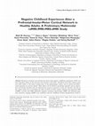 Research paper thumbnail of Negative childhood experiences alter a prefrontal-insular-motor cortical network in healthy adults: A preliminary multimodal rsfMRI-fMRI-MRS-dMRI study