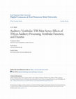 Auditory/Vestibular/TBI Mini-Series: Effects of TBI on Auditory Processing, Vestibular Function, and Tinnitus Cover Page