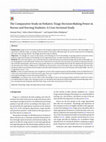 Research paper thumbnail of The Comparative Study on Pediatric Triage Decision-Making Power in Nurses and Nursing Students: A Cross Sectional Study