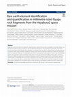 Rare earth element identification and quantification in millimetre-sized Ryugu rock fragments from the Hayabusa2 space mission Cover Page