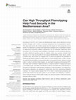 Can High Throughput Phenotyping Help Food Security in the Mediterranean Area? Cover Page