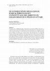 Research paper thumbnail of LE CONSEGUENZE DELLA LEGGE. JOSEF K PERSONAGGIO CONCETTUALE DEL DIRITTO IN GILLES DELEUZE E FÉLIX GUATTARI