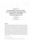 Sustainable Communities for Knowledge Management Systems in the New Technological Era Cover Page