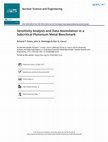 Sensitivity Analysis and Data Assimilation in a Subcritical Plutonium Metal Benchmark Cover Page