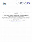 Cross-plane thermal conductivity of (Ti,W)N/(Al,Sc)N metal/semiconductor superlattices Cover Page