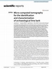 Micro-computed tomography for the identification and characterization of archaeological lime bark Cover Page