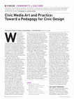 Civic media art and practice Cover Page