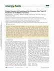 Energy Intensity and Greenhouse Gas Emissions from Tight Oil Production in the Bakken Formation Cover Page