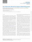 Use of data sets collected by surgical collaborating groups Cover Page