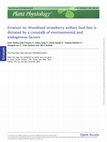 Erratum to: Woodland strawberry axillary bud fate is dictated by a crosstalk of environmental and endogenous factors Cover Page