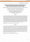 Research paper thumbnail of PENENTUAN PARAMETER DESAIN RODA BESI BERSIRIP MELALUI PENGUKURAN TAHANAN PENETRASI TANAH DI SAWAH (Determining Parameters of Lug Wheels Design by Measurement of Soil Penetration Resistance in Paddy Field)