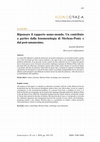 Research paper thumbnail of Ripensare il rapporto uomo-mondo. Un contributo a partire dalla fenomenologia di Merleau-Ponty e dal post-umanesimo