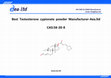 Research paper thumbnail of Best Testosterone cypionate powder Manufacturer-Aea.ltd CAS:58-20-8