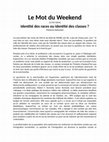 Le Mot du Weekend Cover Page