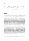 Research paper thumbnail of Jóvenes y estrategias de intervención en lo político: una mirada desde la noción de poder